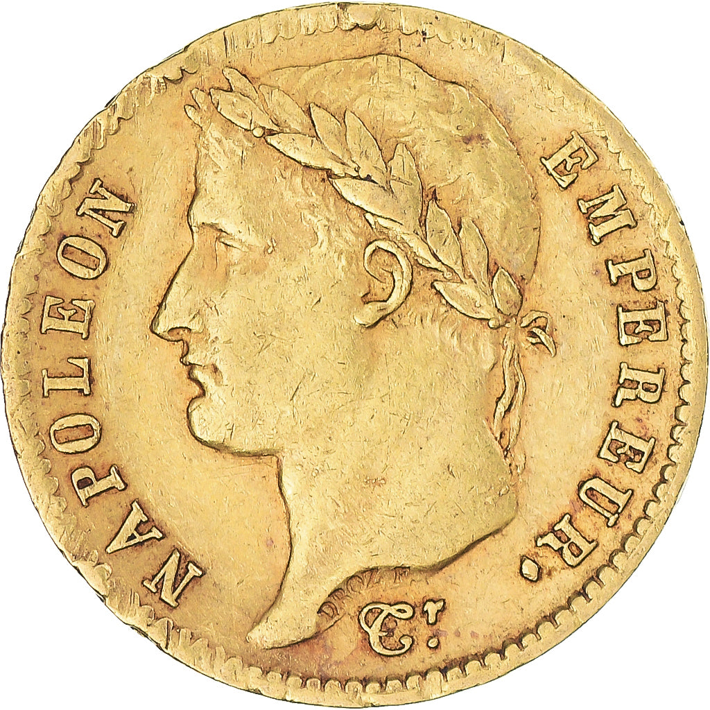 Moneta, Francia, Napoleon I, 20 Francs, 1812, Paris, BB+, Oro, KM:695.1