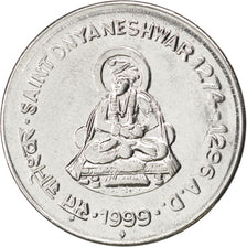 Coin, INDIA-REPUBLIC, Rupee, 1999, MS(63), Stainless Steel, KM:295.2