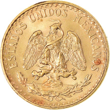 Coin, Mexico, 2 Pesos, 1945, Mexico City, MS(65-70), Gold, KM:461