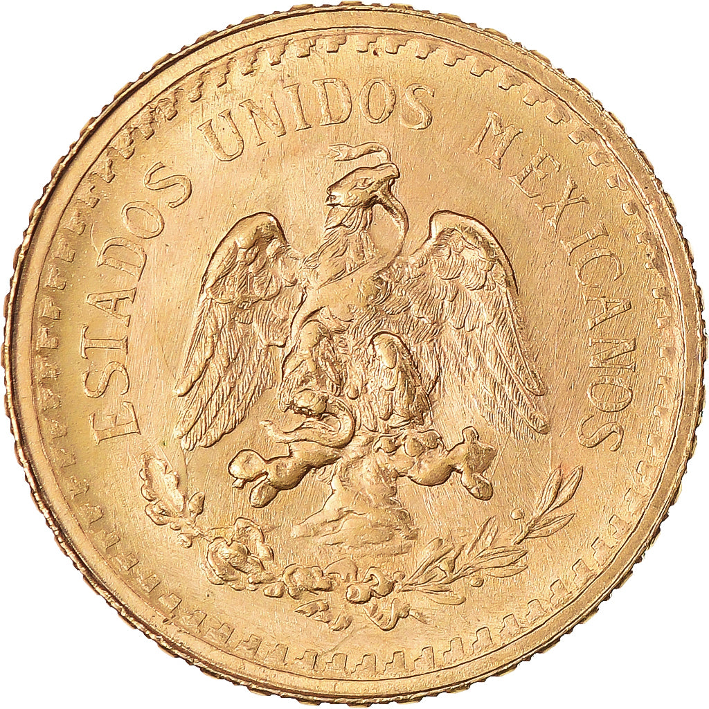 Coin, Mexico, 2-1/2 Pesos, 1945, Mexico City, MS(63), Gold, KM:463