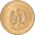 Coin, Mexico, 2-1/2 Pesos, 1945, Mexico City, MS(63), Gold, KM:463