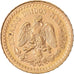Coin, Mexico, 2-1/2 Pesos, 1945, Mexico City, MS(65-70), Gold, KM:463