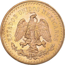 Munten, Mexico, 50 Pesos, 1943, Mexico City, PR, Goud, KM:482