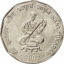 INDIA-REPUBLIC, 2 Rupees, 2002, KM #305, MS(63), Copper-Nickel, 25.7, 6.24
