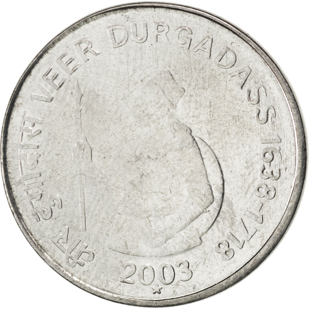 Coin, INDIA-REPUBLIC, Rupee, 2003, MS(63), Stainless Steel, KM:316
