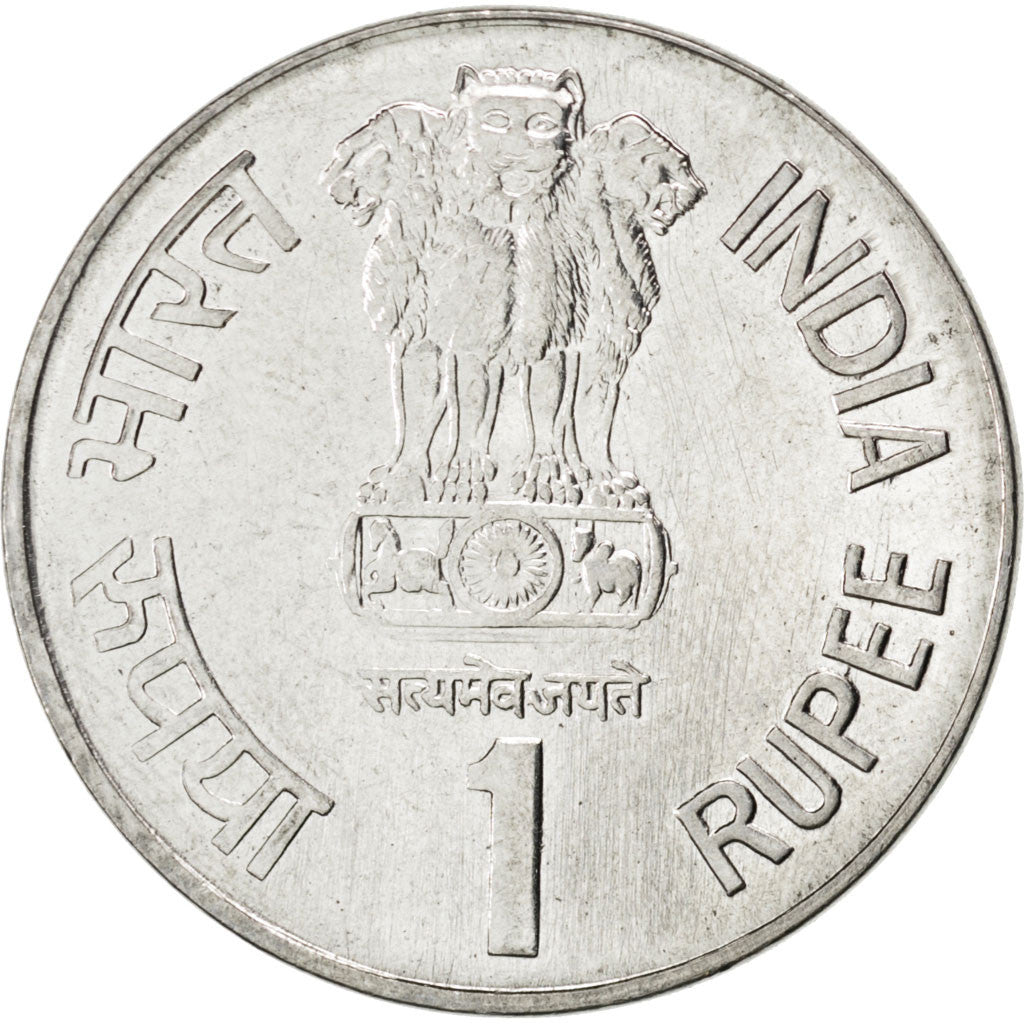 Coin, INDIA-REPUBLIC, Rupee, 2003, MS(63), Stainless Steel, KM:316