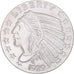 Coin, United States, Indian Head, 1 Oz, 1 Troy Ounce, MS(65-70), Silver