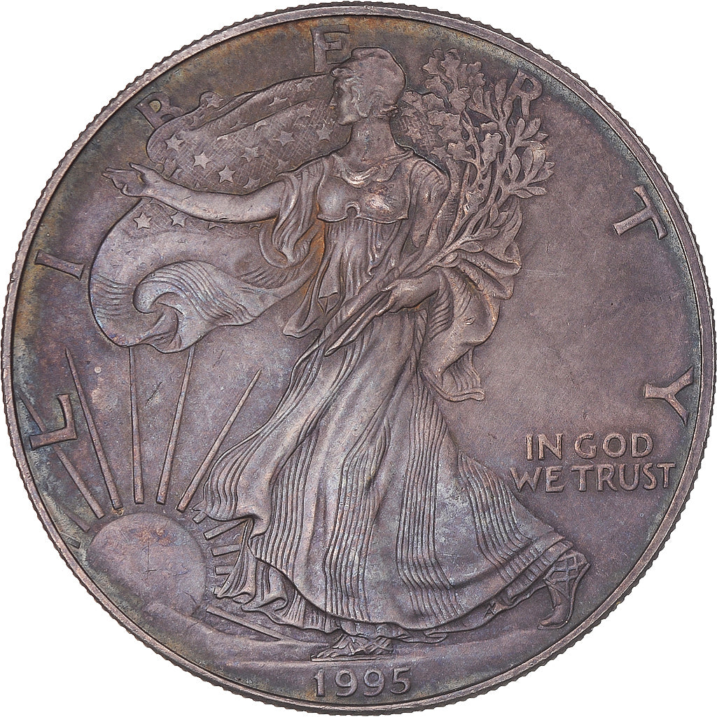 Monnaie, États-Unis, Silver Eagle, 1 Oz, Dollar, 1995, Philadelphie, SPL
