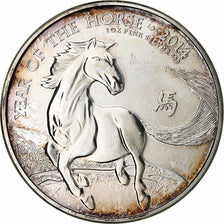 Coin, Great Britain, Elizabeth II, Year of the Horse, 1 Oz, 2 Pounds, 2014