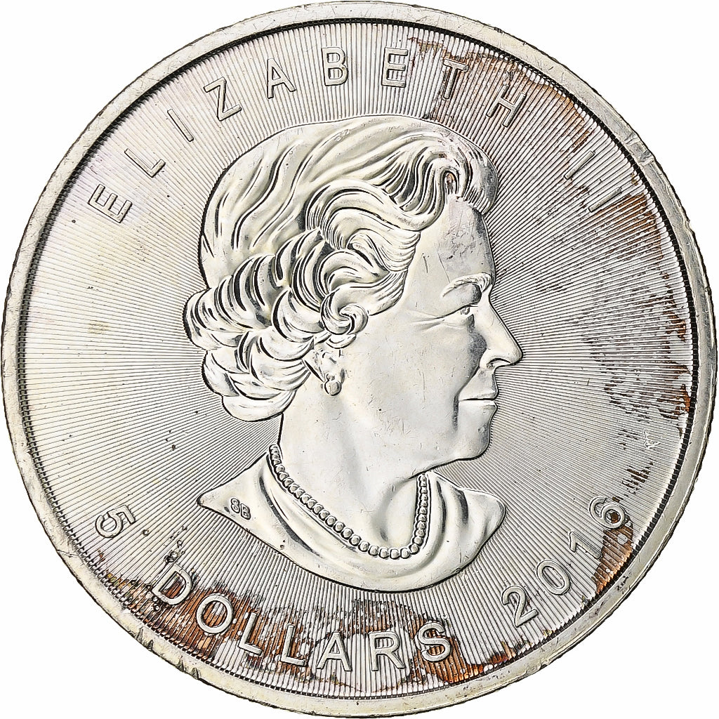 Coin, Canada, Mapple Leaf, 1 Oz, 5 Dollars, 2016, Royal Canadian Mint