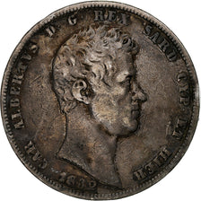Coin, ITALIAN STATES, SARDINIA, Carlo Alberto, 5 Lire, 1832, Torino, VF(30-35)