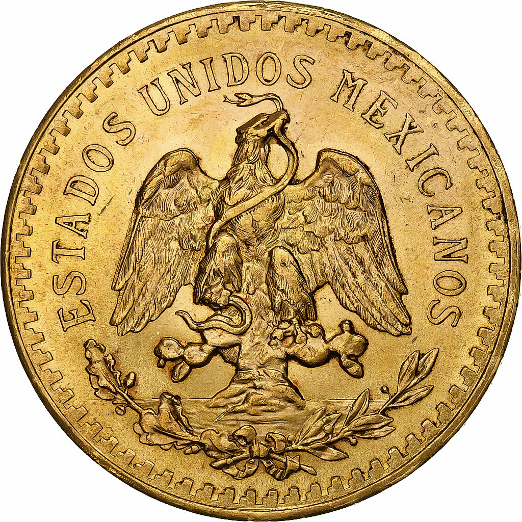 Moneda, México, 50 Pesos, 1922, Mexico City, EBC+, Oro, KM:481