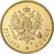 Coin, Finland, Nicholas II, 20 Markkaa, 1904, Helsinki, MS(63), Gold, KM:9.2