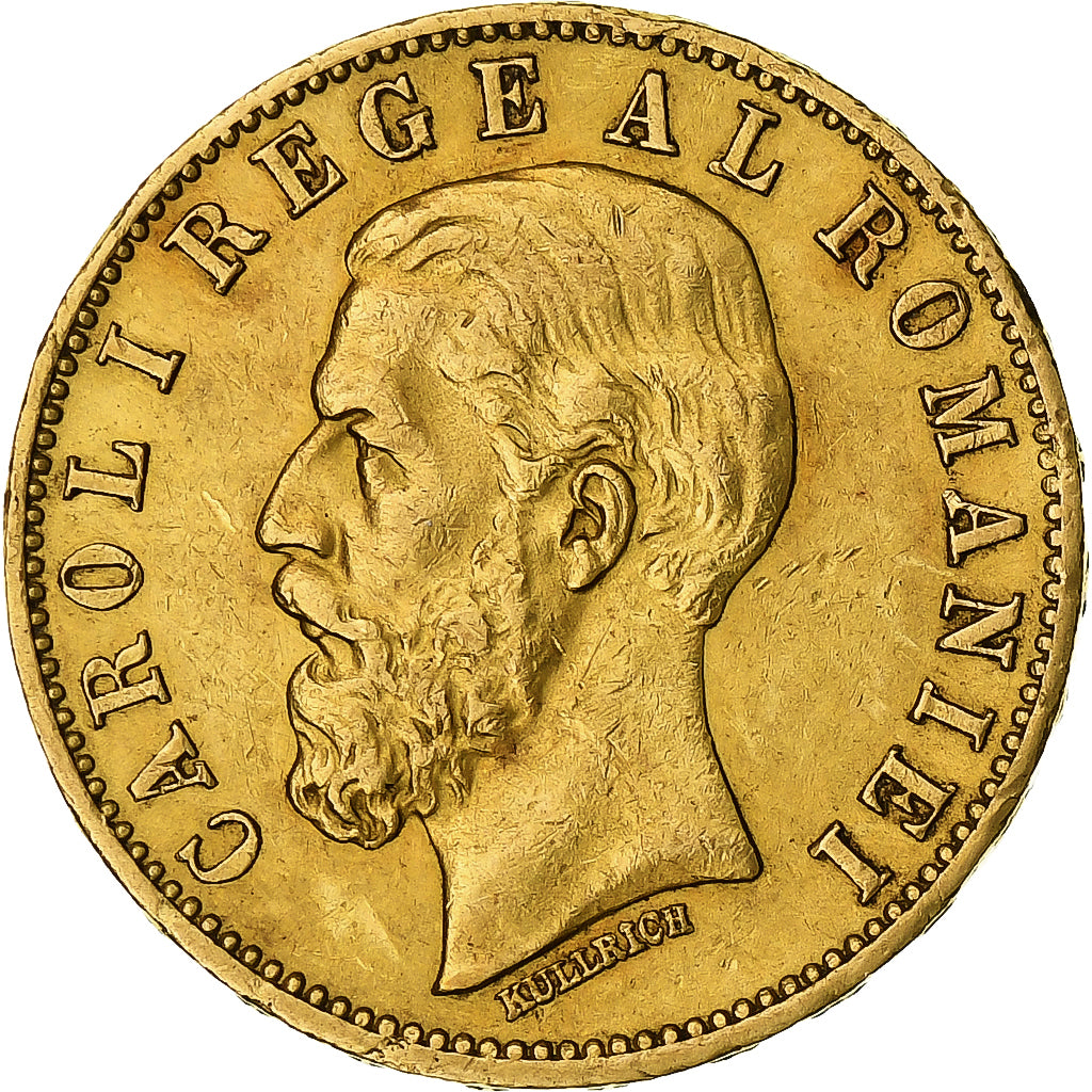 Monnaie, Roumanie, Carol I, 20 Lei, 1883, Bucharest, TTB+, Or, KM:20