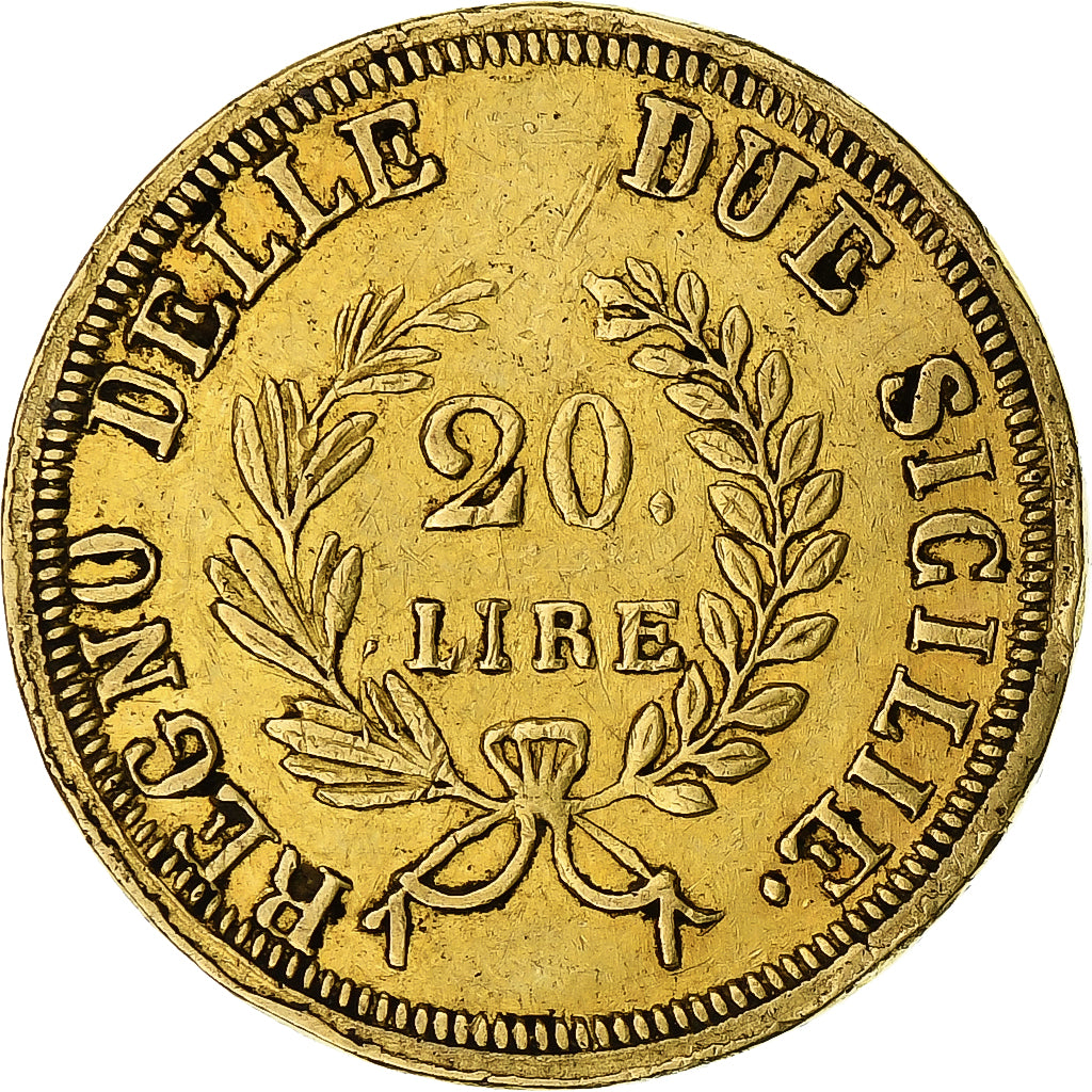 Coin, ITALIAN STATES, NAPLES, Joachim Murat, 20 Lire, 1813, Naples, EF(40-45)