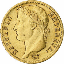 Moneta, Francia, Napoleon I, 20 Francs, 1808, Paris, BB, Oro, KM:687.1