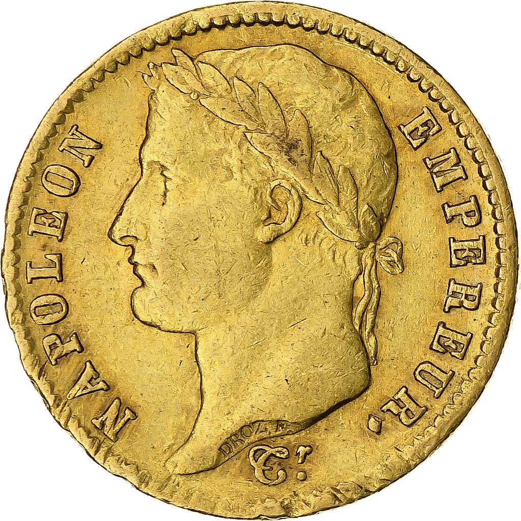 Münze, Frankreich, Napoleon I, 20 Francs, 1808, Paris, SS, Gold, KM:687.1