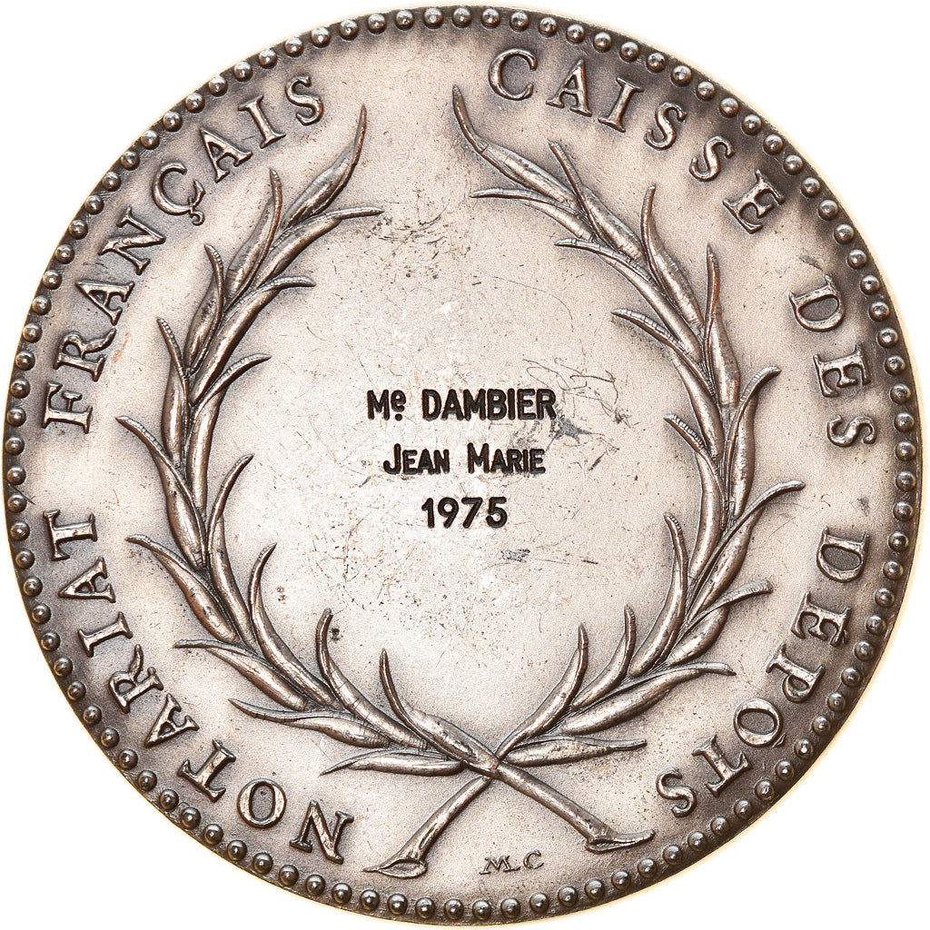 France, Medal, Notary, Notariat Français, Caisse des Dépôts, Jacques Cujas