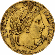 Francia, Cérès, 20 Francs, 1849, Paris, MBC, Oro, KM:762, Gadoury:1059, Le