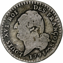 Frankreich, Louis XVI, 15 sols françois, 15 Sols, 1/8 ECU, 1791, Montpellier