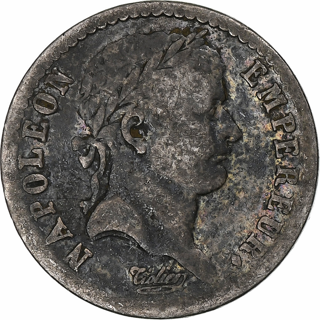France, Napoleon I, 1/2 Franc, 1811, Rouen, VF(20-25), Silver, KM:691.2