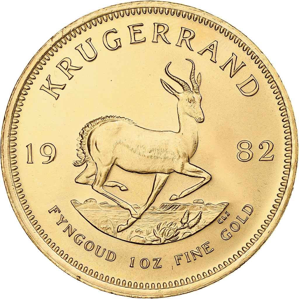 Moneda, Sudáfrica, Krugerrand, 1982, Pretoria, FDC, Oro, KM:73