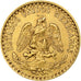Mexico, 2 Pesos, 1920, Mexico City, AU(55-58), Gold, KM:461