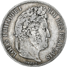 France, Louis-Philippe, 5 Francs, 1839, Rouen, VF(30-35), Silver, KM:749.2