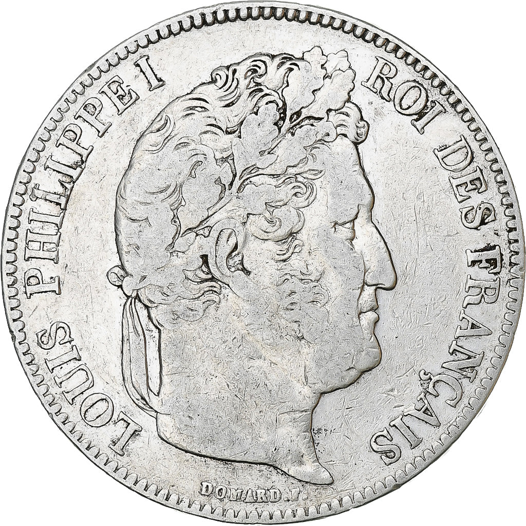 France, Louis-Philippe, 5 Francs, 1834, Paris, VF(20-25), Silver, KM:749.1