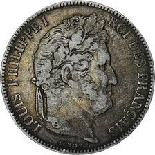 Frankreich, Louis-Philippe, 5 Francs, 1842, Rouen, S+, Silber, KM:749.2