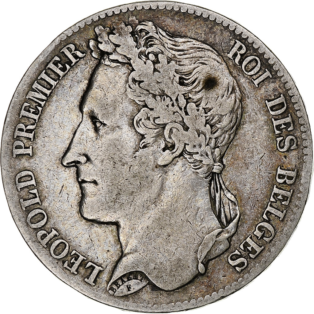 Belgium, Leopold I, 5 Francs, 5 Frank, 1847, Brussels, VF(30-35), Silver, KM:3.2