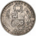 Peru, Libertad, Sol, 1874, Lima, VF(30-35), Silver, KM:196.3