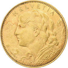 Suisse, 10 Francs, Vreneli, 1915, Bern, Or, TTB+, KM:36