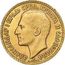 Yugoslavia, Alexander I, 20 Dinara, 1925, Paris, AU(55-58), Gold, KM:7