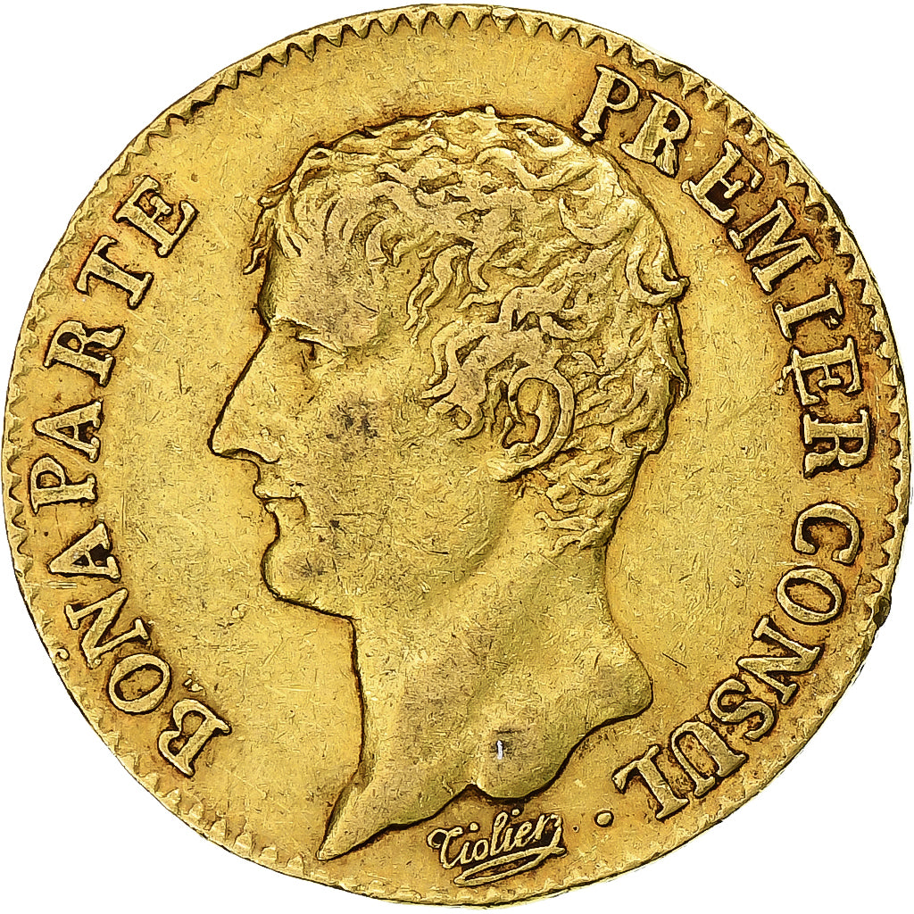 Frankrijk, Napoleon I, 20 Francs, An 12, Paris, Goud, ZF+, Gadoury:1020, Le