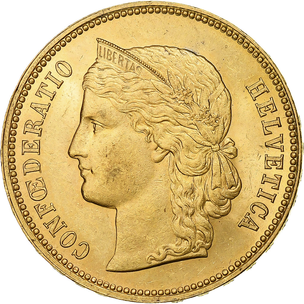Suisse, 20 Francs, Helvetia, 1889, Bern, Or, SPL, KM:31.3