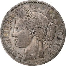 France, 2 Francs, Cérès, 1881, Paris, Silver, VF(30-35), Gadoury:530a, Le