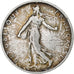 France, 2 Francs, Semeuse, 1908, Paris, Silver, VF(20-25), Gadoury:532, Le