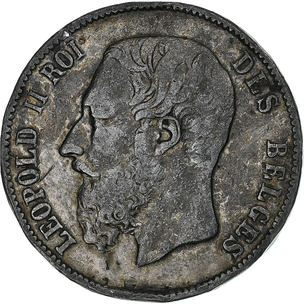 Belgium, Leopold II, 5 Francs, 5 Frank, 1870, Brussels, Contemporary forgery in