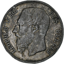 Belgium, Leopold II, 5 Francs, 5 Frank, 1870, Brussels, Contemporary forgery in