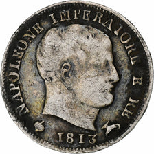 DEPARTAMENTY WŁOSKIE, KINGDOM OF NAPOLEON, Napoleon I, 5 Soldi, 1813, Milan