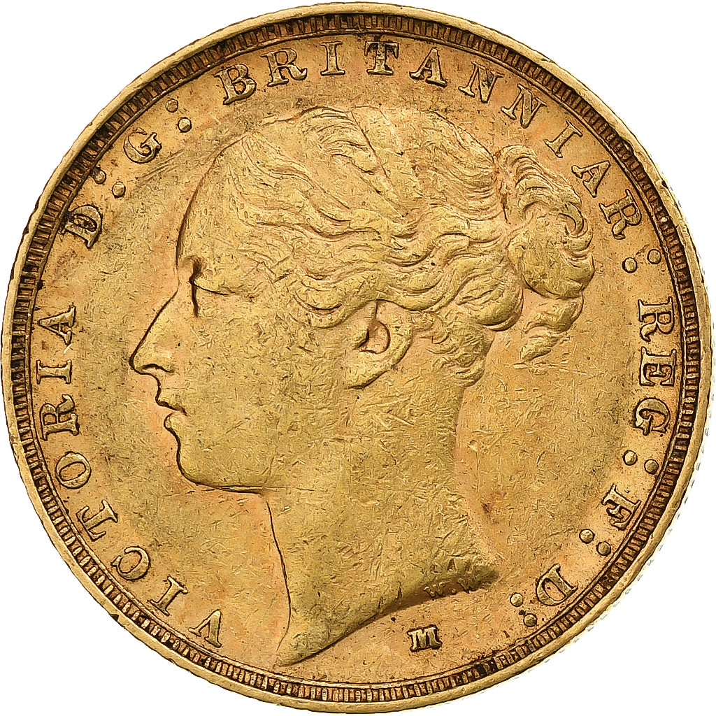 Australie, Victoria, Sovereign, 1885, Melbourne, Or, TTB+, KM:7