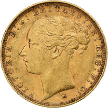 Australie, Victoria, Sovereign, 1885, Melbourne, Or, TTB+, KM:7