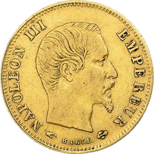 France, Napoleon III, 5 Francs, 1859, Paris, Gold, AU(50-53), Le Franc:F.501