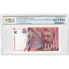 France, 200 Francs, Eiffel, 1996, F, graded, PCGS, 47213695, UNC(64)