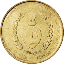 Coin, INDIA-REPUBLIC, 5 Rupees, 2010, MS(63), Nickel-brass, KM:403.1