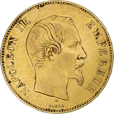 Francia, Napoleon III, 100 Francs, 1855, Paris, Oro, BB, Gadoury:1135, Le