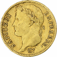 Francia, Napoleon I, 20 Francs, 1812, Paris, Oro, MBC, Gadoury:1025, Le