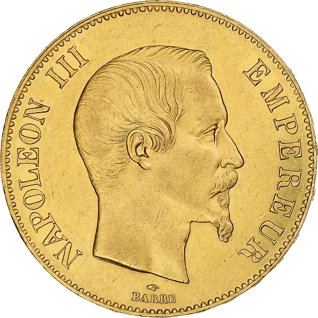 Frankrijk, Napoleon III, 100 Francs, 1859, Paris, Goud, ZF, Gadoury:1135, Le