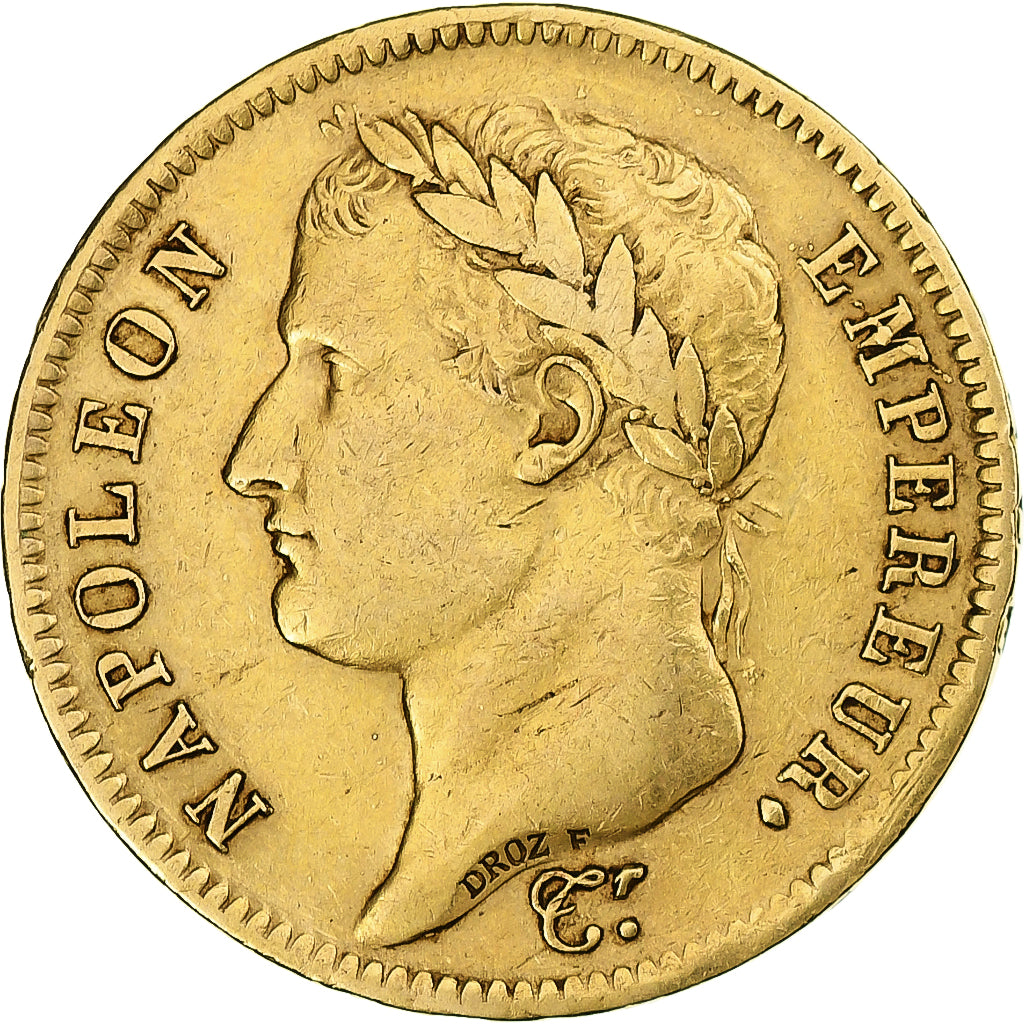 Francia, Napoleon I, 40 Francs, 1811, Paris, Oro, MBC, Gadoury:1084, Le